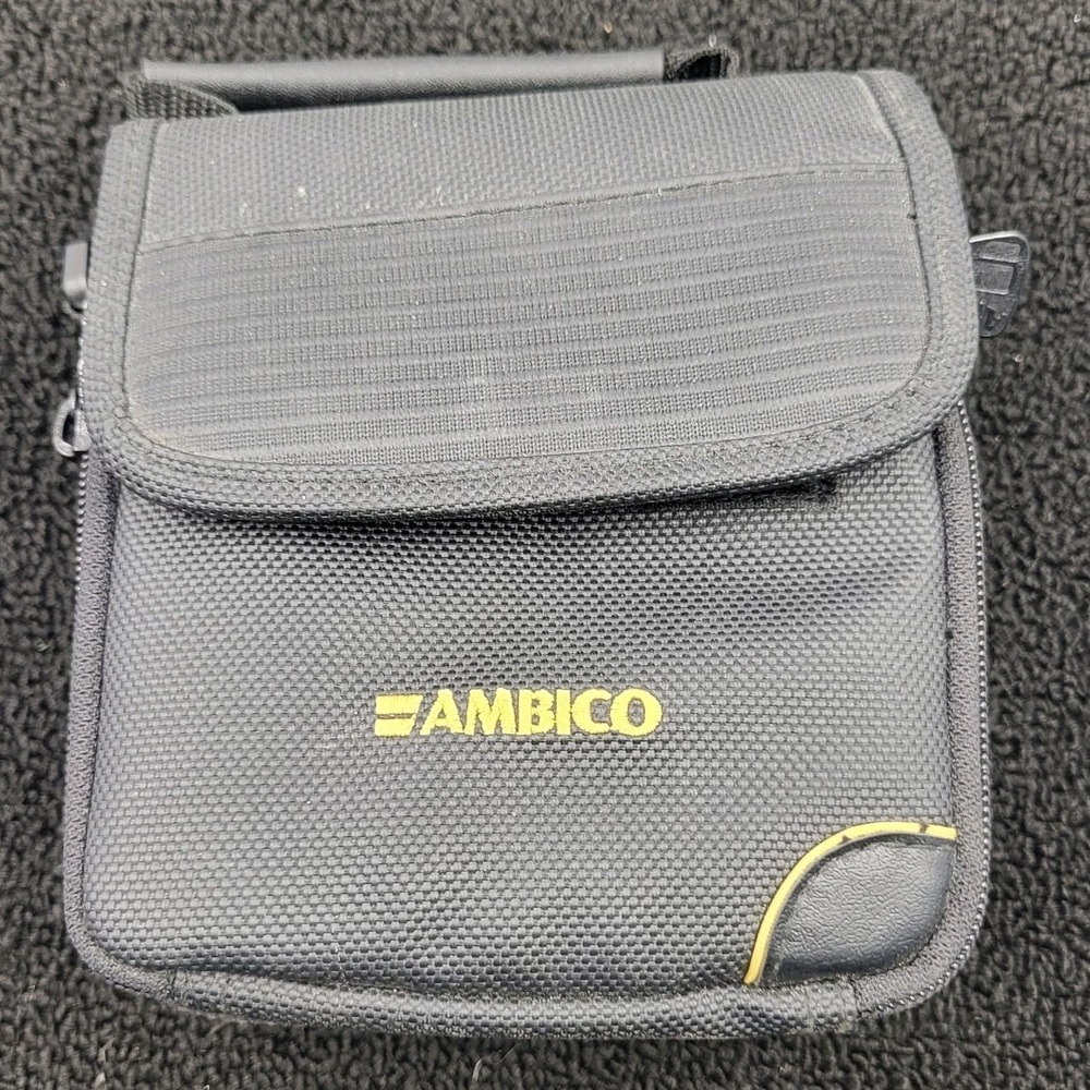 Vintage Ambico Classic Black Padded Camera Bag w/ Shoulder Strap